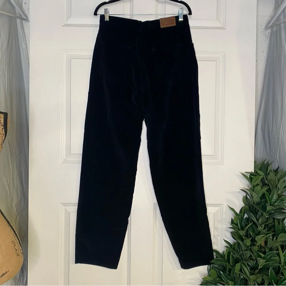 Vintage Lauren Ralph Lauren High Rise Velvet Pants Black Size 12